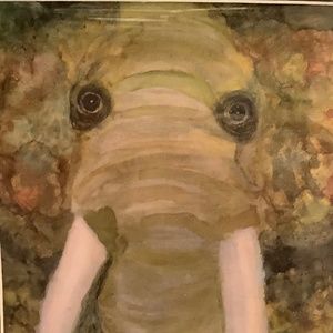 Elephant Watercolour Painting